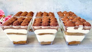 Tiramisu Dessert Cups  No Eggs No Alcohol  Easy No Bake Dessert [upl. by Wagner]