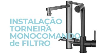 Como Instalar Torneira Monocomando Giratória de Filtro [upl. by Modla51]