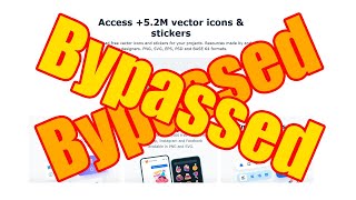 Bypass FlatIcon download restriction and account requirement [upl. by Narot]