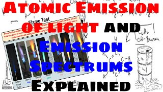 Atomic Emission of Light and Emission Spectrums  Explained [upl. by Zulaledairam194]