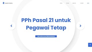 Perhitungan PPh Pasal 21 untuk Pegawai Tetap dan Pengisian SPT 1770S [upl. by Nellie]