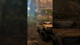 FMS lc80 Toyota land cruiser rc car night ride [upl. by Yumuk]