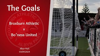 Broxburn Athletic v Boness United  The goals [upl. by Atiral]