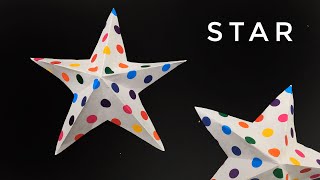 Quick STAR Ornament for Christmas  DIY Tutorial by Paper Folds  960 [upl. by Vail101]