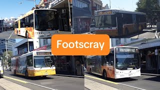 Buses At Footscray  Melbourne Transport [upl. by Denby773]