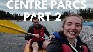 CENTRE PARCS LONGFORD FOREST PART 2  KAYAKING EXPLORING SHOPS amp PANCAKES 🦔🚴🏻‍♀️🌳 [upl. by Akehsar]