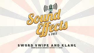 Sword Swipe And Klang  Sound Effect 4 [upl. by Assyral]