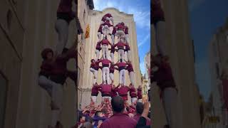 7de8 dels Castellers de Lleida per Sant Miquel [upl. by Ahsiat39]