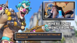 traumatizing this overwatch streamer with my junkrat [upl. by Lorant]