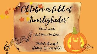 quotOktober er fuld af finurlighederquot  melodieksempel  instrumental version [upl. by Nomi]