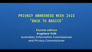 Privacy Awareness Week 2023 launch [upl. by Daegal]