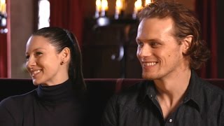 EXCLUSIVE Outlander Stars Sam Heughan and Caitriona Balfe Answer Your Biggest Fan Questions [upl. by Acyre]