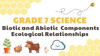 Biotic amp Abiotic Component Ecological Relationships  Grade 7 Science DepEd MELC Quarter 2 Module 6 [upl. by Iveson]