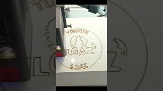 Lazer Yazıcı ile LOGO YAPIMI craft [upl. by Heisel]