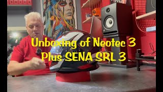 Unbox Shoei Neotec 3 TC5 Plus Sena SRL 3 [upl. by Adlez]