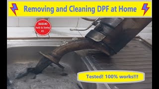 Diesel Particulate Filter  How to Remove and Clean Blocked DPF Suzuki Grand Vitara 19 ddis [upl. by Ahsineg]