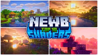 Top 10  New Newb Shaders For Minecraft Pe 12130  Shaders For Mcpe 121  for Low amp Device [upl. by Rosemonde]