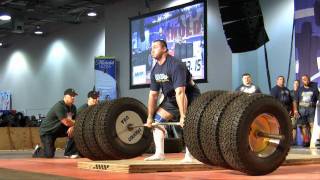 Arnold Strongman Classic 2011  Deadlift 1110lbs WORLD RECORDS [upl. by Cointon]