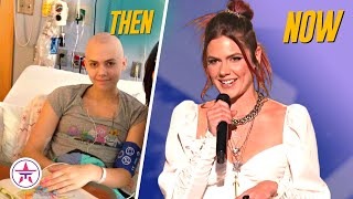 Cancer Survivor Caly Bevier Returns to AGT 6 Years Later [upl. by Moira]