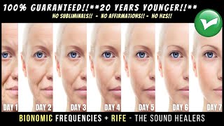 20 Years Younger In 7 Days PROOFExtreme Cellular Rejuvenation With Bionomic Frequencies  RIFE [upl. by Milicent]