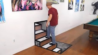 3D Steps Optical Illusion [upl. by Harias]