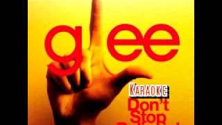 Glee Dont Stop Believin Karaoke [upl. by Lindholm]