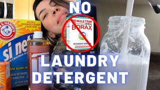 DIY Liquid Laundry Soap  No grating  NO BORAX  all natural homemade laundry detergent  LOW WASTE [upl. by Damian]