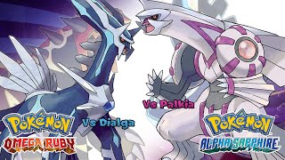 Pokémon Omega Ruby amp Alpha Sapphire  Palkia and Dialga Battle Music HQ [upl. by Marlo460]