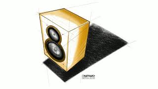 Lakaran Perspektif 3 Titik Speaker [upl. by Otrebcire628]