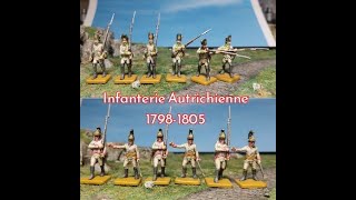 Exposition Figurines N°30 Infanterie Autrichienne 17981805 au 172 Italeri 6093 [upl. by Jonati]