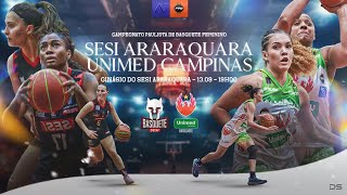 SESI Araraquara 62x68 UNIMED Campinas – Paulista Feminino de Basquete 2024  Melhores Momentos [upl. by Neelak]