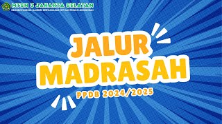 PPDB 2024  JALUR MADRASAH [upl. by Legin]