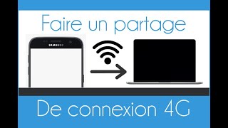 Comment faire un partage de connexion sur Samsung  Partage réseau 4G [upl. by Romona]