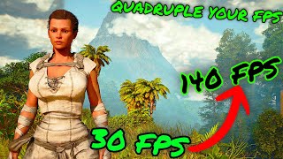 How to get 140 FPS in Ark Survival Ascended Quadruple FPS Tricks in ASA [upl. by Ellenij640]