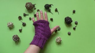 Tuto tricot mitaines pour enfant avec torsades de 6 à 8 ans [upl. by Airaet]