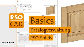 Katalogverwaltung RSOSolids  RSOCAD [upl. by Elburt]