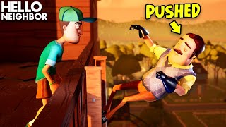 I PUSHED THE NEIGHBOR TOO FAR ohno  Hello Neighbor Gameplay Mods [upl. by Brandwein517]