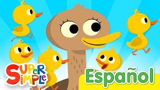 Cinco Patitos  Canciones Infantiles  Super Simple Español [upl. by Pfeifer]