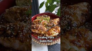 Sizzling Patta Gobhi Rolls Indian Noodles Cabbage Roll shorts [upl. by Venterea]