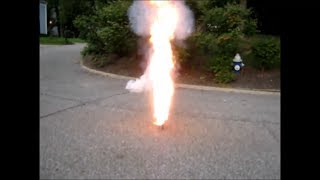 Explosive reaction with potassium permanganate and glycerin [upl. by Yona472]