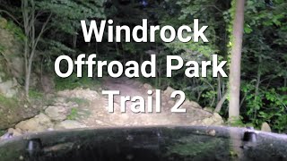 Trail 2 at Windrock Offroad Park in a Jeep Wrangler [upl. by Iloj]