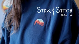 How To Embroider On Clothing Stick amp Stitch Step By Step Tutorial [upl. by Yrod154]