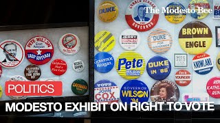 Modesto Museum Unveils New Exhibit Celebrating California Elections And Voting Rights [upl. by Alios]