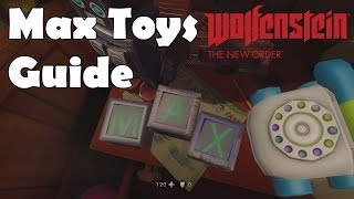 All of Max Toys Collectible Walkthrough Guide Wolfenstein The New Order [upl. by Nashoma]