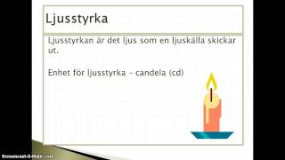 ljusstyrka och belysning [upl. by Hesketh]