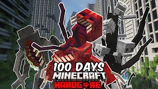 I Survived 100 Days In The Ultimate Parasite and Zombie Apocalypse in Hardcore Minecraft [upl. by Merri]