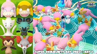 Day 1 of the Spectacular Super Community Day in Pokemon GO 2023 [upl. by Nulubez]