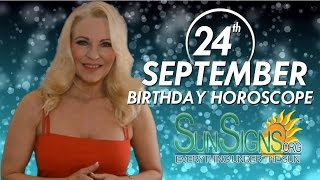 September 24th Zodiac Horoscope Birthday Personality  Libra  Part 1 [upl. by Anallise]