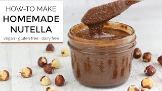 How To Make Homemade Nutella  DIY RECIPE [upl. by Kendell]