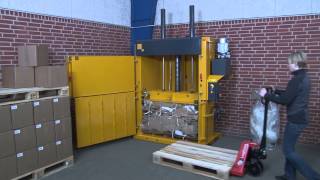 Bramidan BseriesVertical balers for cardboard and plastic wasteMay 2013 [upl. by Naahsar]